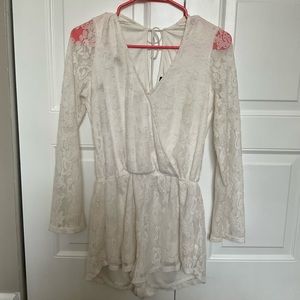 White Lace Express Romper
